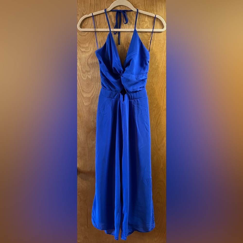 Royal Blue Jumpsuit, Miss Avenue, Sz Sm,